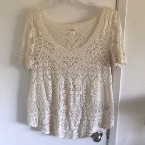 Anthropologie lace top